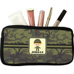 Green Camo Makeup / Cosmetic Bag - Small (Personalized)