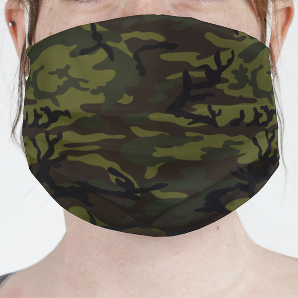 Custom Green Camo Face Mask Cover