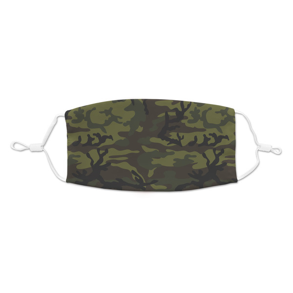 Custom Green Camo Kid's Cloth Face Mask - Standard