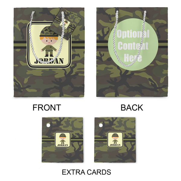 Green Camo Medium Gift Bag - Approval