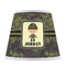 Green Camo Poly Film Empire Lampshade - Front View