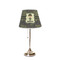 Green Camo Poly Film Empire Lampshade - On Stand