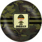 Green Camo Melamine Plate (Personalized)