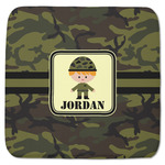 Green Camo Memory Foam Bath Mat - 48"x48" (Personalized)