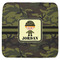 Green Camo Memory Foam Bath Mat - 48"x48" (Personalized)