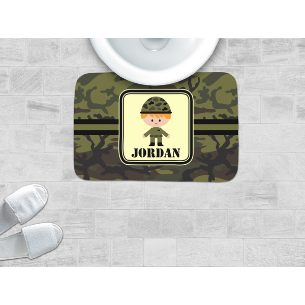 Green Camo Memory Foam Bath Mat - LIFESTYLE