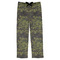 Green Camo Mens Pajama Pants - Flat