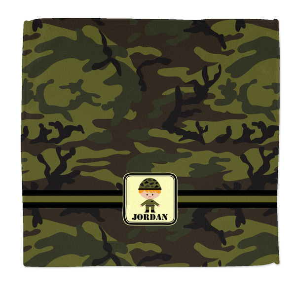 Custom Green Camo Microfiber Dish Rag (Personalized)