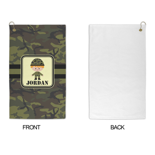 Green Camo Microfiber Golf Towels - APPROVAL