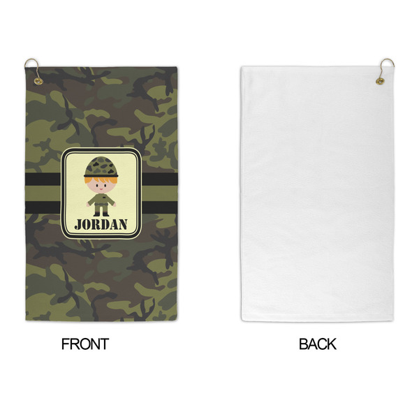 Green Camo Microfiber Golf Towels - APPROVAL