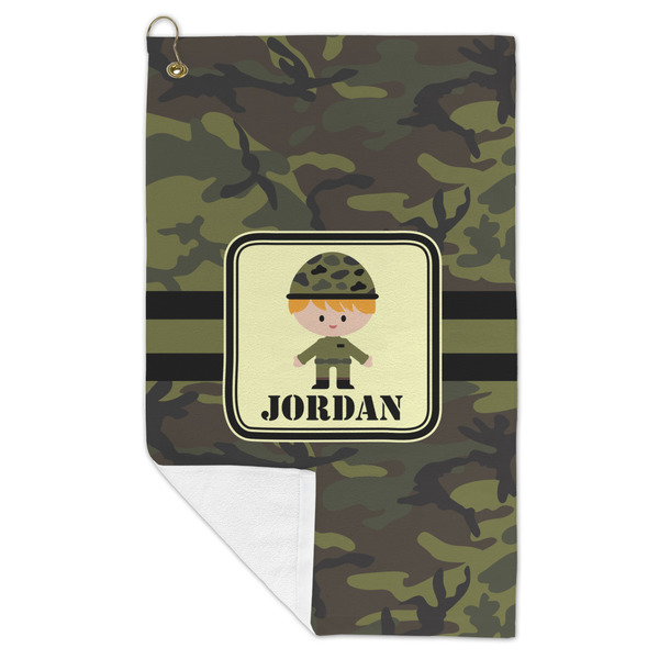 Green Camo Microfiber Golf Towels - FOLD