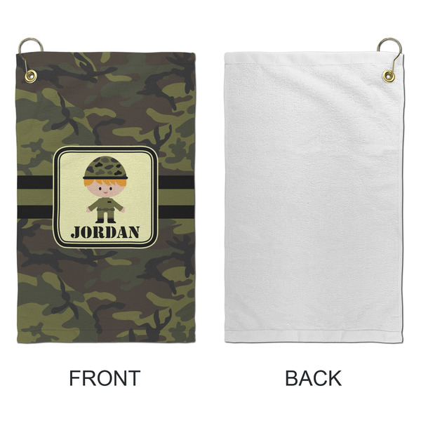 Green Camo Microfiber Golf Towels - Small - APPROVAL