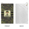 Green Camo Microfiber Golf Towels - Small - APPROVAL