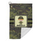 Green Camo Microfiber Golf Towels Small - FRONT FOLDED