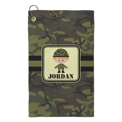 Green Camo Microfiber Golf Towel - Small (Personalized)