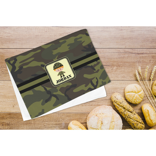 Green Camo Microfiber Kitchen Towel - LIFESTYLE
