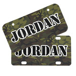 Green Camo Mini/Bicycle License Plates (Personalized)