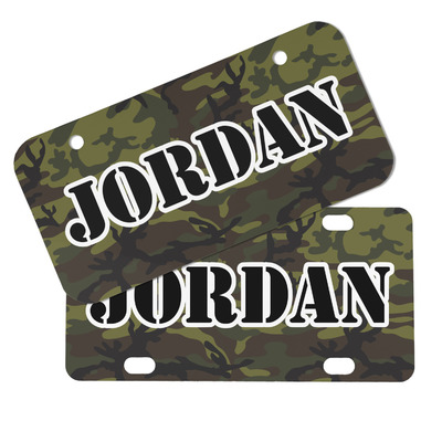 Green Camo Mini/Bicycle License Plate (Personalized)