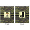 Green Camo Minky Blanket - 50"x60" - Double Sided - Front & Back