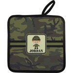 Green Camo Pot Holder w/ Name or Text