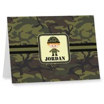Green Camo Note cards (Personalized)