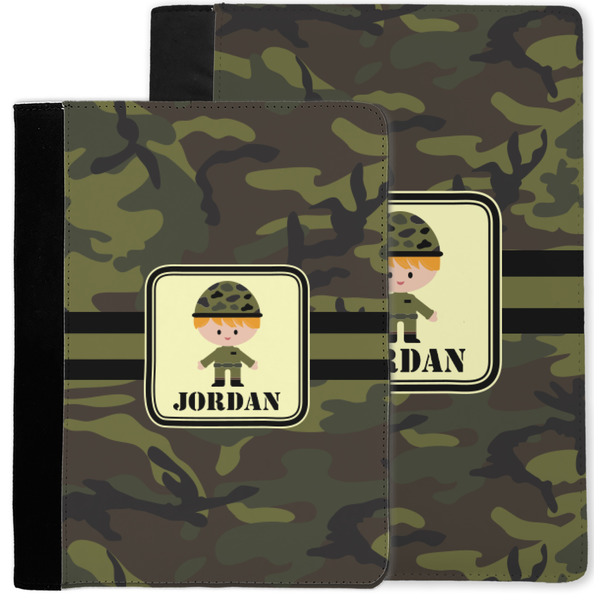 Green Camo Notebook Padfolio - MAIN