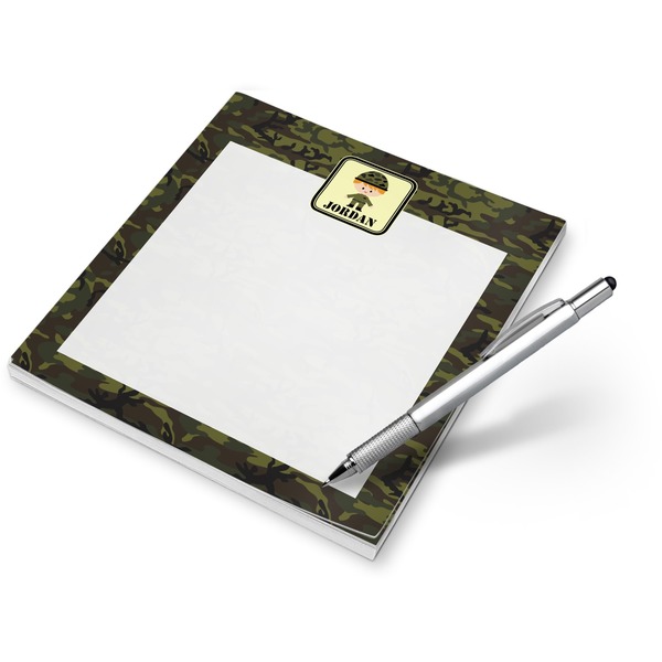 Custom Green Camo Notepad (Personalized)