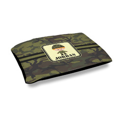Green Camo Outdoor Dog Bed - Medium (Personalized)