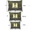 Green Camo Outdoor Dog Beds - SIZE CHART