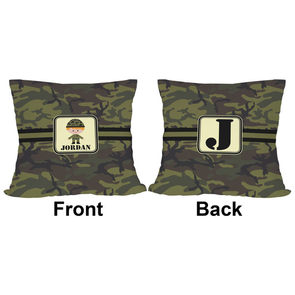 Green Camo Outdoor Pillow - 16x16