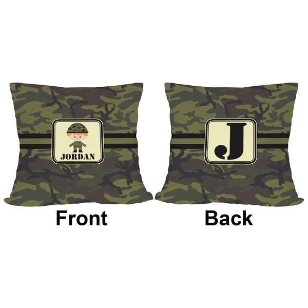 Green Camo Outdoor Pillow - 18x18