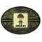 Green Camo Oval Patch