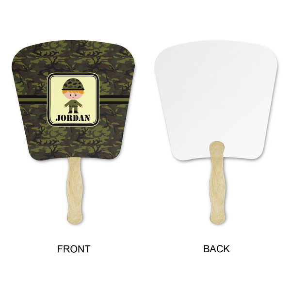 Green Camo Paper Fans - Approval