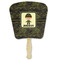 Green Camo Paper Fans - Front