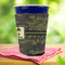 Green Camo Party Cup Sleeves - with bottom - Lifestyle