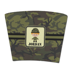 Green Camo Party Cup Sleeve - without bottom (Personalized)