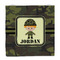 Green Camo Party Favor Gift Bag - Gloss - Front