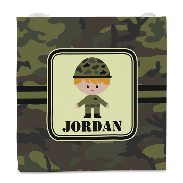 Green Camo Party Favor Gift Bag - Matte - Front