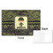 Green Camo Disposable Paper Placemat - Front & Back