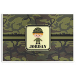Green Camo Disposable Paper Placemats (Personalized)