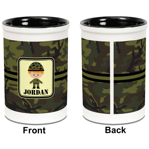 Green Camo Pencil Holder - Black - approval