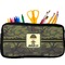 Green Camo Neoprene Pencil Case - Small w/ Name or Text