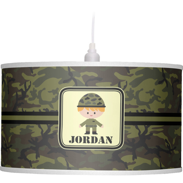 Green Camo Pendant Lamp Shade