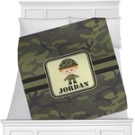 Green Camo Minky Blanket (Personalized)
