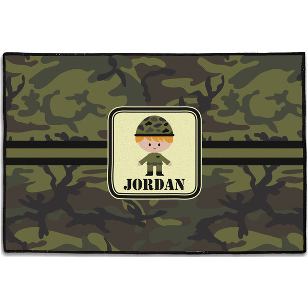 Green Camo Personalized Door Mat - 36x24 (APPROVAL)