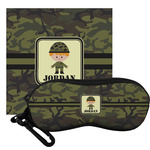 Green Camo Eyeglass Case & Cloth (Personalized)