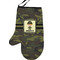 Green Camo Personalized Oven Mitt - Left