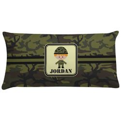 Green Camo Pillow Case - King (Personalized)