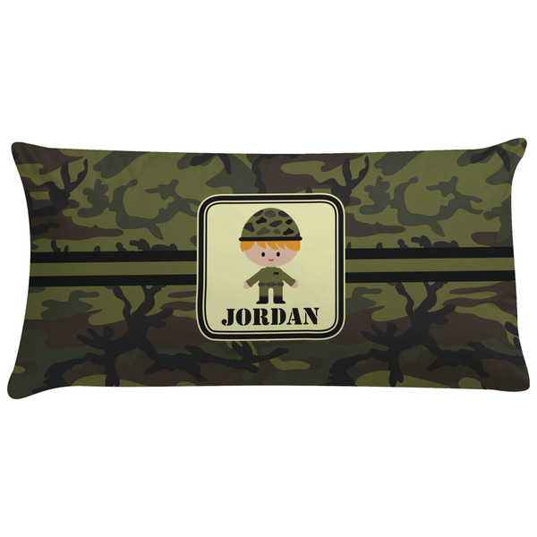 Custom Green Camo Pillow Case - King (Personalized)