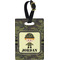 Green Camo Personalized Rectangular Luggage Tag